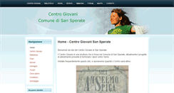 Desktop Screenshot of centrogiovani.sansperate.net