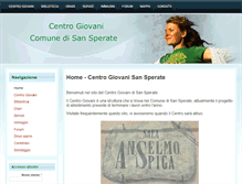 Tablet Screenshot of centrogiovani.sansperate.net